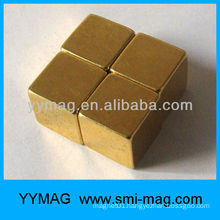 Gold plated neodymium magnet